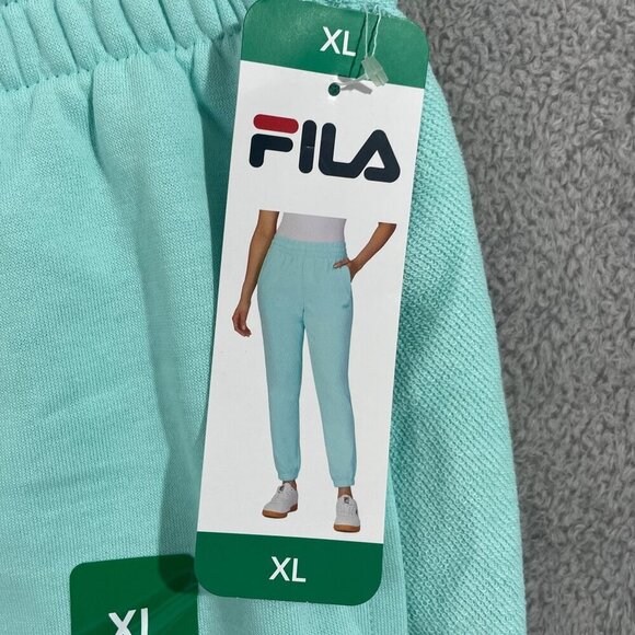 NEW Fila Womens XL Jogger Sweatpants Blue Tint - Picture 5 of 7